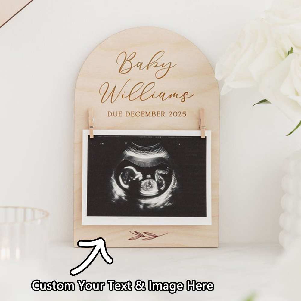 Picture Frame - Sinal de anúncio de gravidez personalizado
