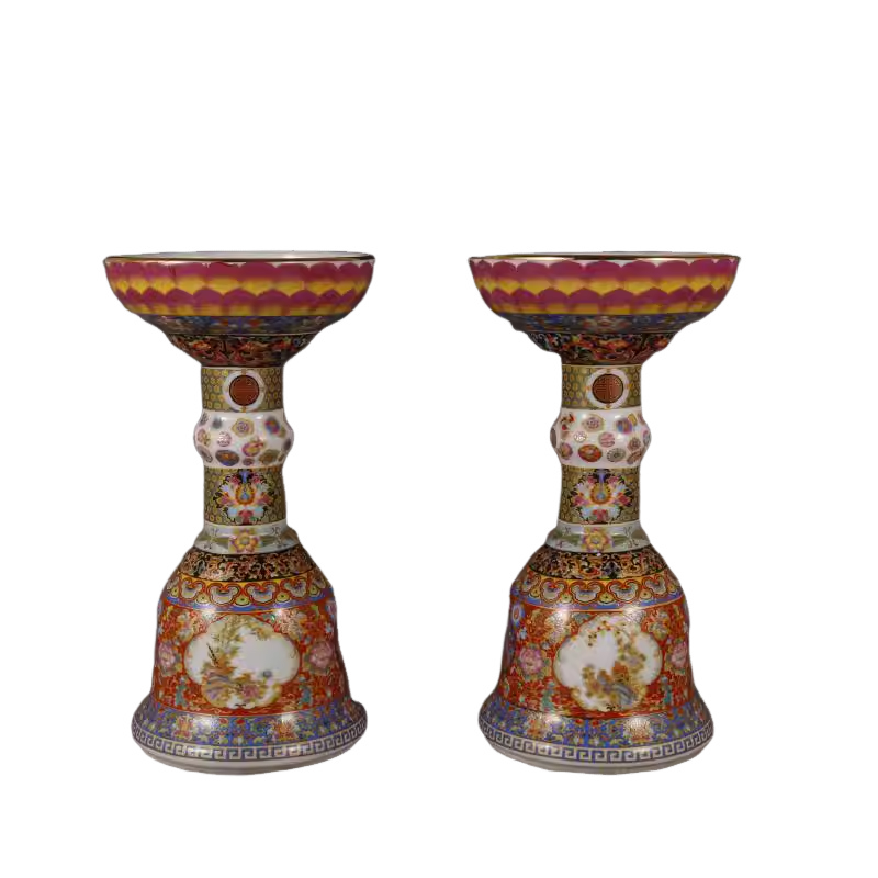 Candle Holder Decor - Suporte para Velas de Esmalte com