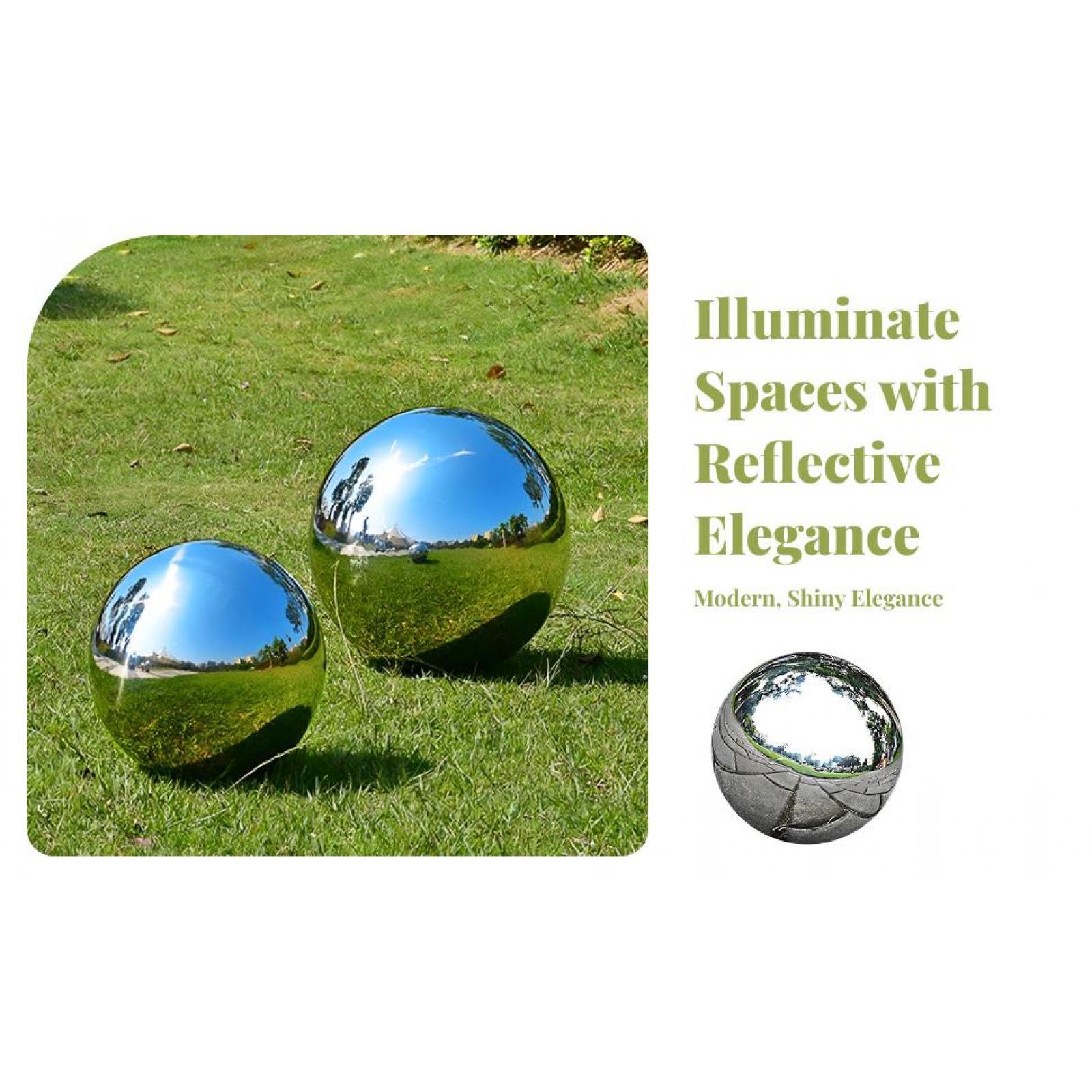 Decorative Mirror - Decoração de Jardim em Metal, Esfera