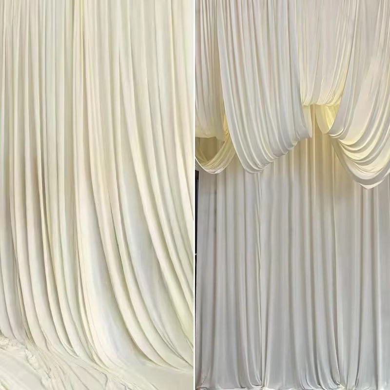 Tecido de Seda Leite Branco Es - Curtain Curtain avaliação e preço