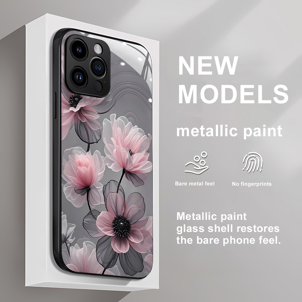 Flower Tempered Glass Case For - Vase Decor avaliação e preço