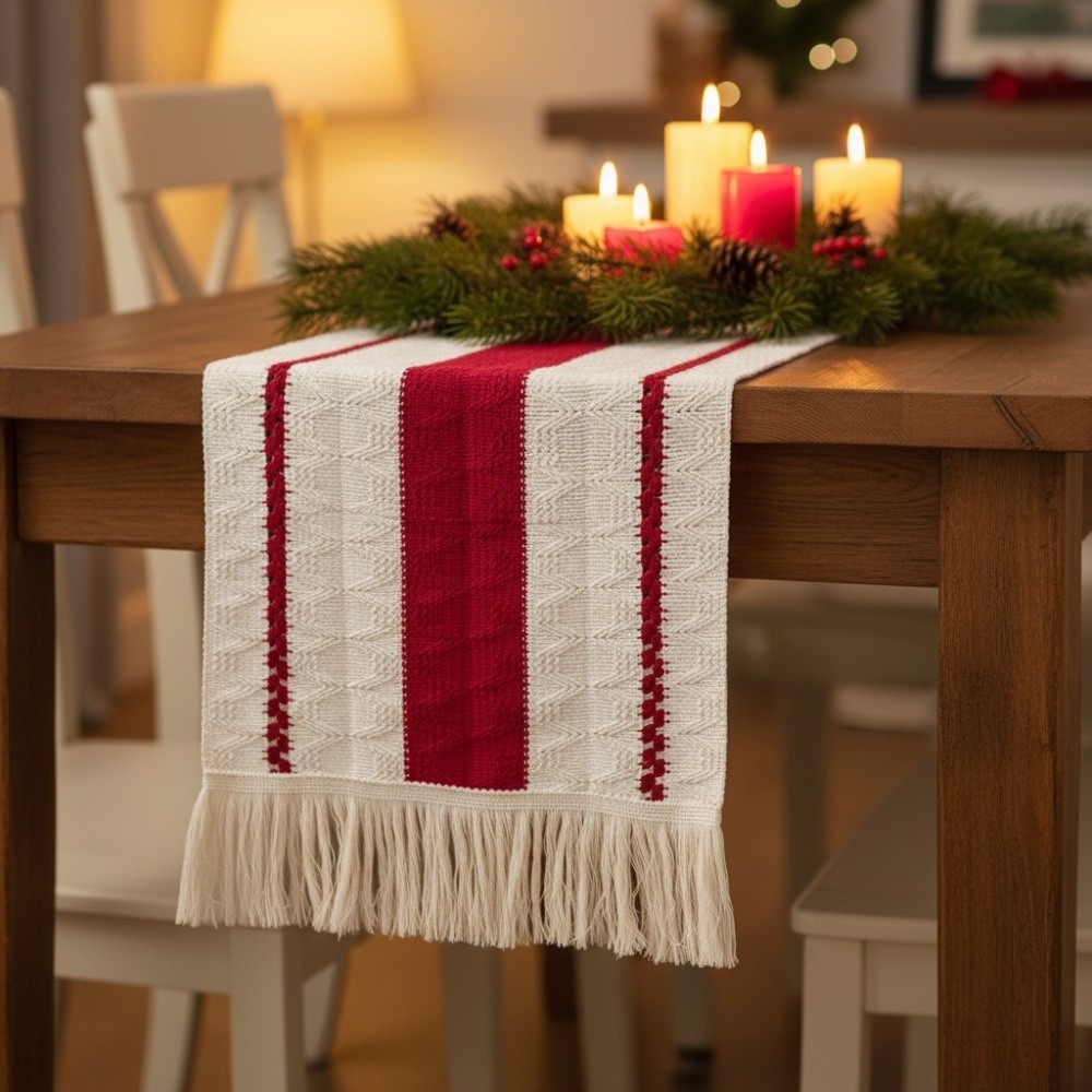 Caminho de mesa de estilo boêm - Table Runner avaliação e preço